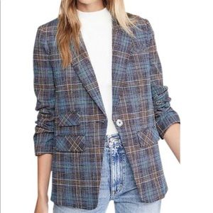NWOT Veronica Beard Martel Blue Plaid Dickey